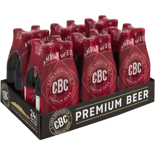 CBC Amber Weiss Bottles 24 x 440ml