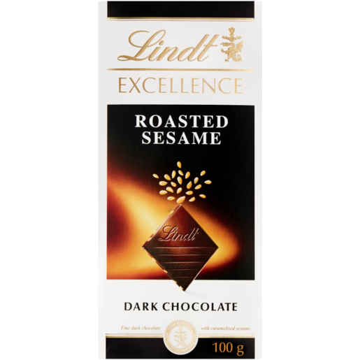 Lindt Excellence Roasted Sesame Dark Chocolate Slab 100g