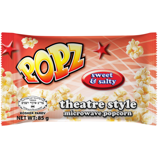 Popz Sweet & Salty Microwave Popcorn 85g
