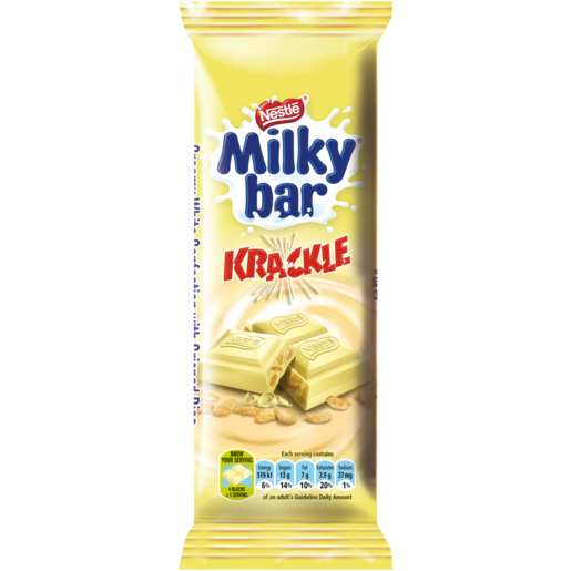 Milky Bar Krackle White Chocolate Slab 150g