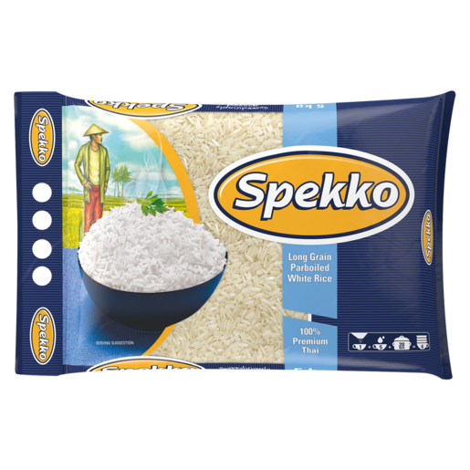 Spekko Premium Thai Long Grain Parboiled White Rice 5kg
