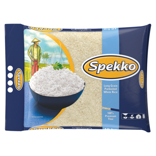Spekko Premium Thai Long Grain Parboiled White Rice 10kg