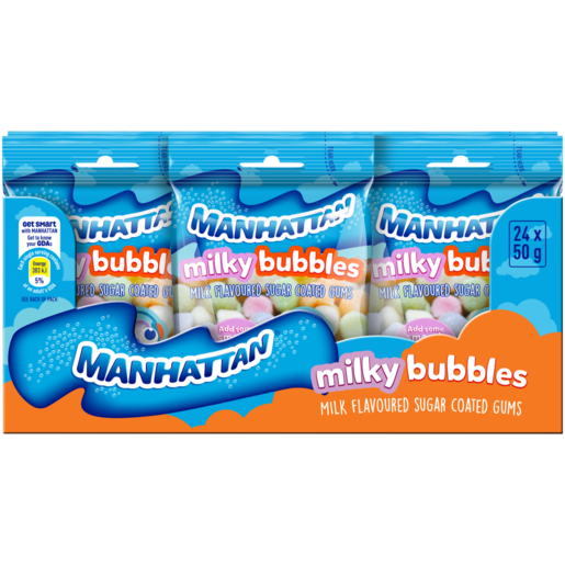 Manhattan Milky Bubbles 24 x 50g 