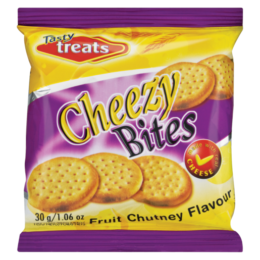 Tasty Treats Fruit Chutney Flavoured Cheezy Bites 30g