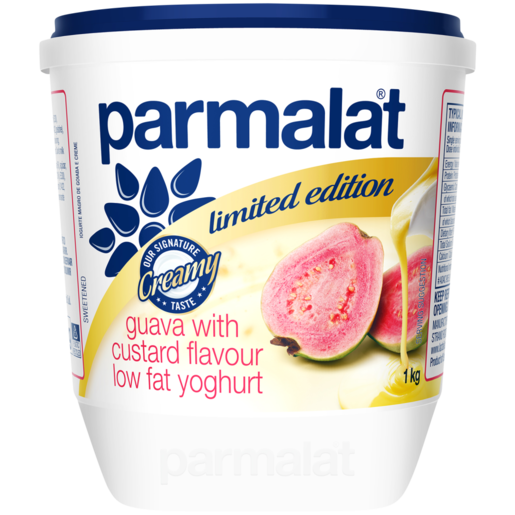 Parmalat Limited Edition Guava With Custard Flavoured Low Fat Yoghurt 1kg