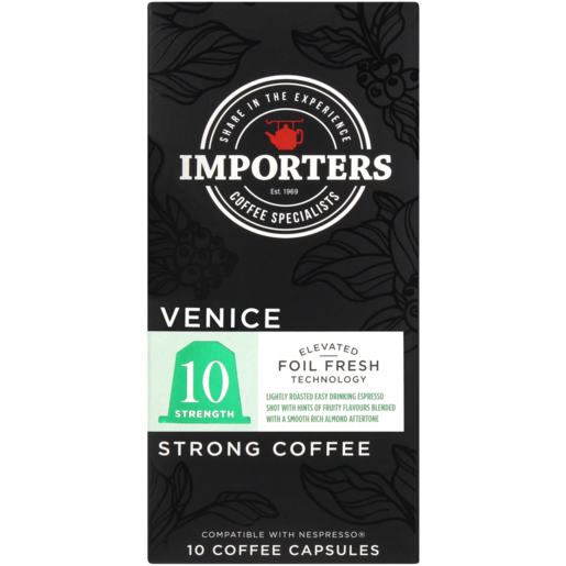 Importers Venice Strong Coffee Capsules 10 Pack