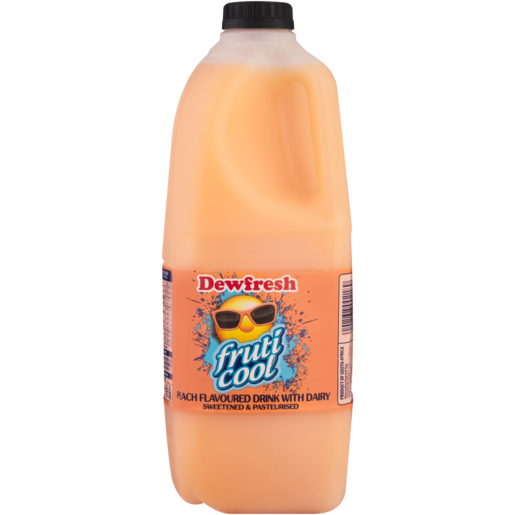 Dewfresh Fruticool Peach Flavoured Dairy Drink 2L