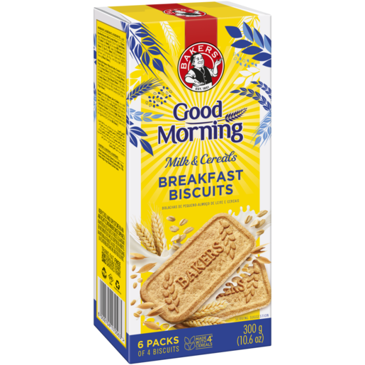 Bakers Good Morning Milk & Cereal Flavoured Breakfast Biscuits 300g