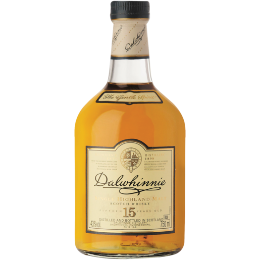 Dalwhinnie 15 Year Old Scotch Whisky Bottle 750ml