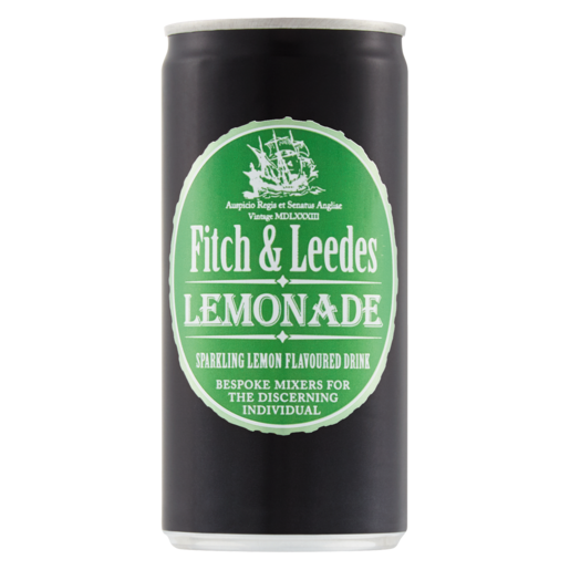 Fitch & Leedes Lemonade Flavoured Sparkling Drink Can 200ml