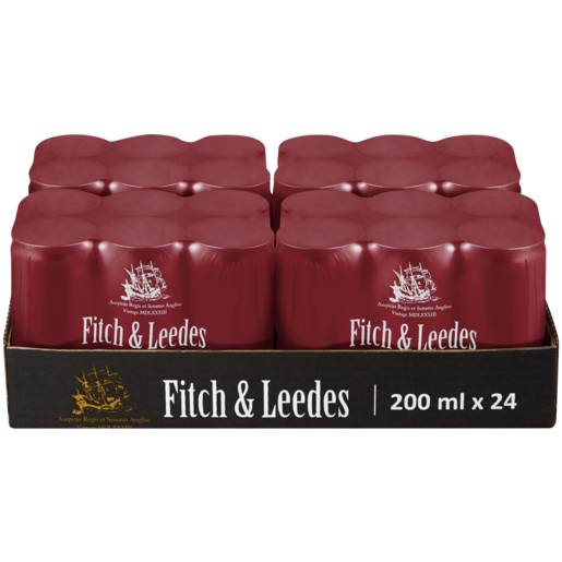 Fitch & Leedes Sparkling Ginger Ale Drinks 24 x 200ml