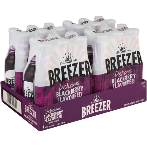 Breezer Blackberry Spirit Cooler Bottles 24 x 275ml