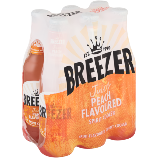 Breezer Peach Spirit Cooler Bottles 6 x 275ml
