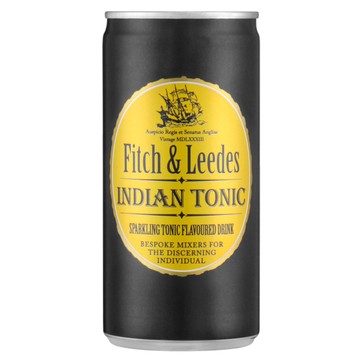 Fitch & Leedes Indian Tonic Flavoured Sparkling Drink Can 200ml