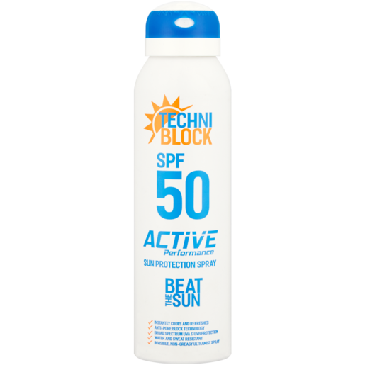 Techni Block SPF50 Sun Protection Spray 150ml