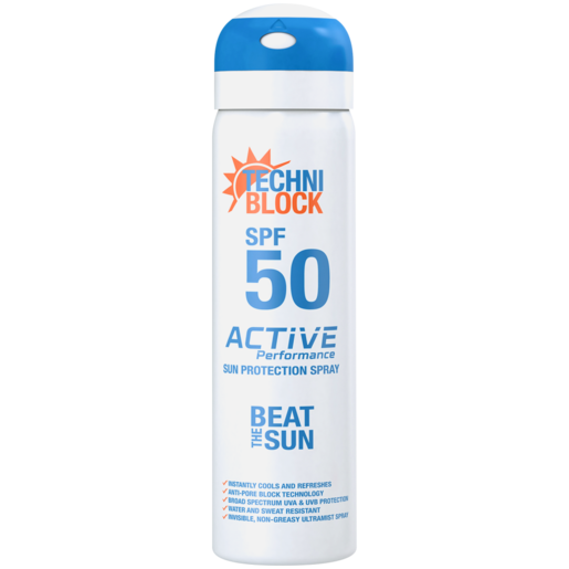 Techni Block SPF50 Sun Protection Spray 75ml