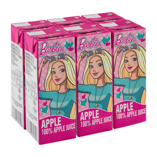 Barbie Apple 100% Fruit Juice 6 x200ml