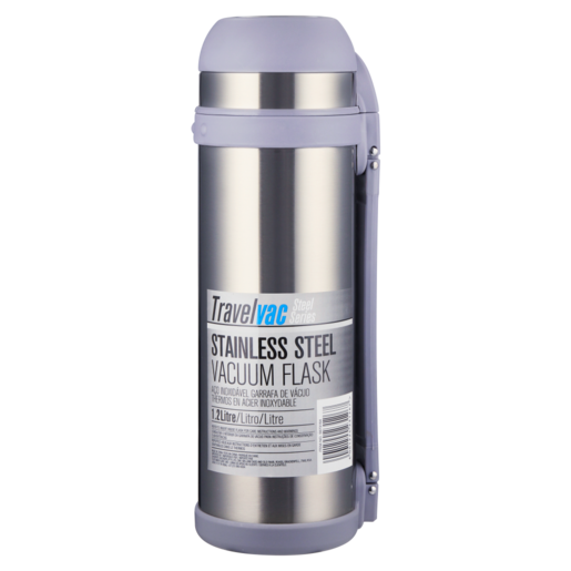 TravelVac Stainless Steel Vacuum Flask 1.2L