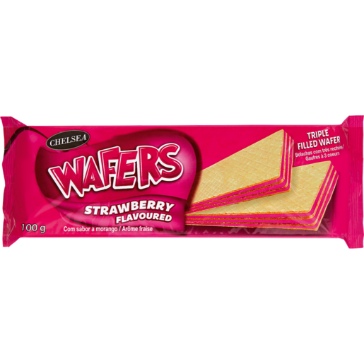 Chelsea Strawberry Wafers 100g