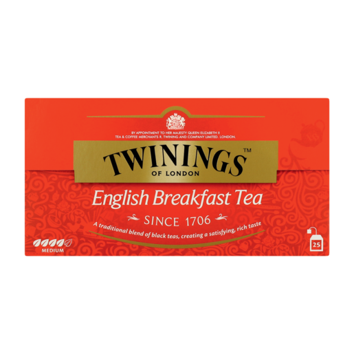 Twinings Of London Medium English Breakfast Teabags 25 Pack