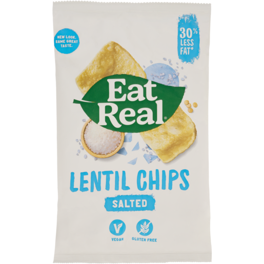 Eat Real Sea Salt Flavoured Lentil Chips 113g