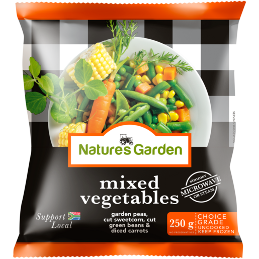 Nature's Garden Frozen Mixed Vegetables 250g 