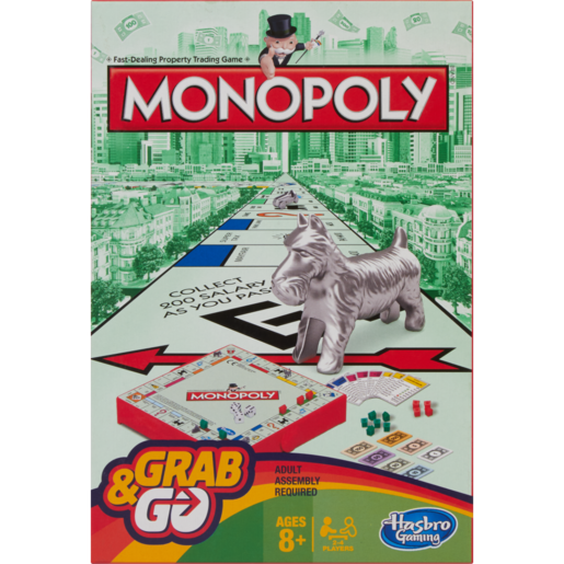 Hasbro Grab & Go Monopoly Board Game