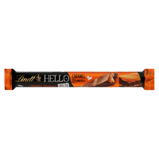 Lindt Hello Milk Chocolate Bar Caramel Brownie Chocolate Stick 39g