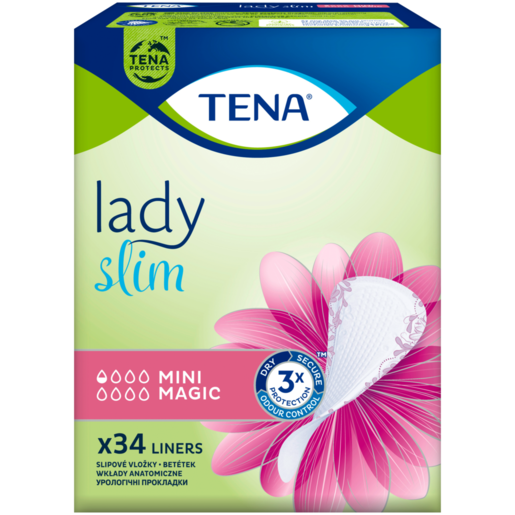 TENA Lady Mini Magic Slim Liners 34 Pack