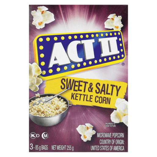 Act II Sweet & Salty Kettle Corn Microwave Popcorn 252g