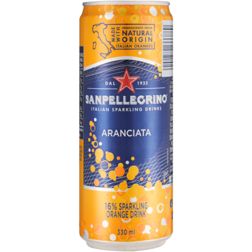 Sanpellegrino Aranciata Italian Sparkling Drink 330ml