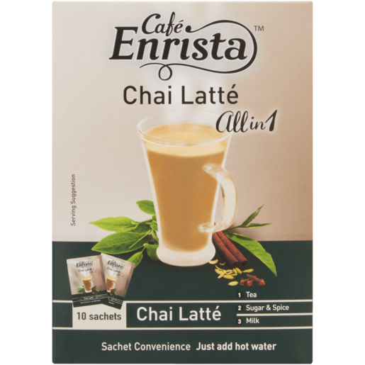 Café Enrista All-In-1 Chai Latté Tea Sticks 10 Pack