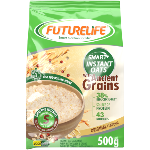 FUTURELIFE Smart Original Flavour Instant Oats with Ancient Grains 500g 