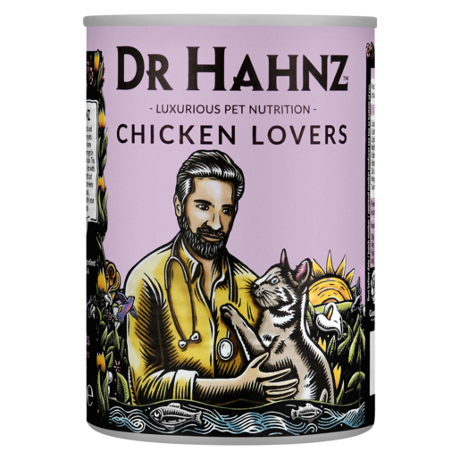 Dr Hahnz Chicken Lovers Flavoured Cat Food 415g