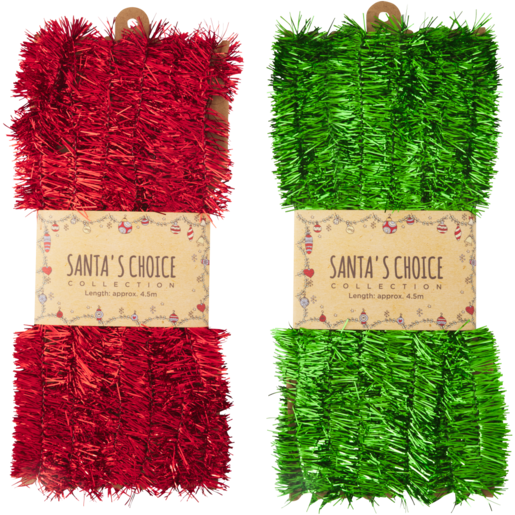 Santa's Choice Collection Christmas Tinsel Wire (Colour May Vary)