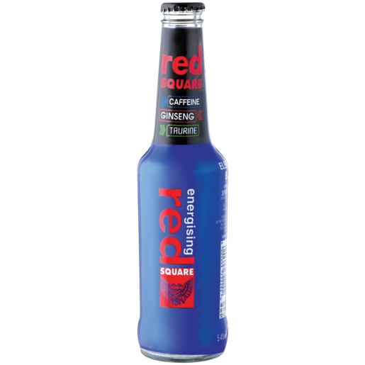 Red Square Energising Electric Blue Spirit Cooler Bottle 275ml