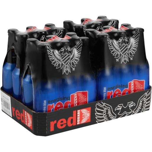 Red Square Energising Electric Blue Spirit Cooler Bottles 24 x 275ml