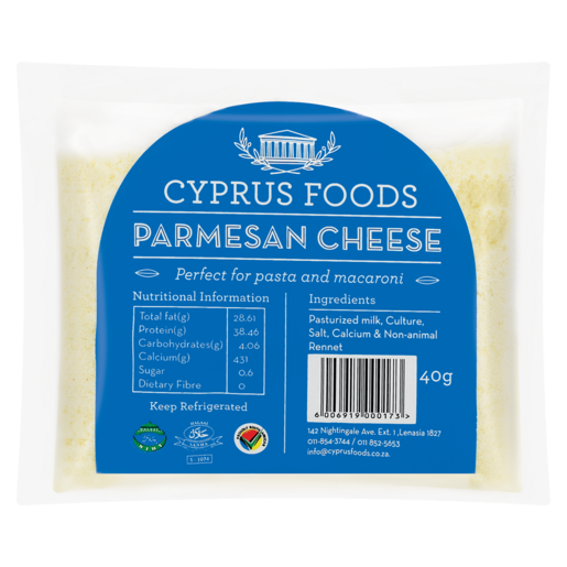 Cyprus Parmesan Hard Cheese Pack 40g