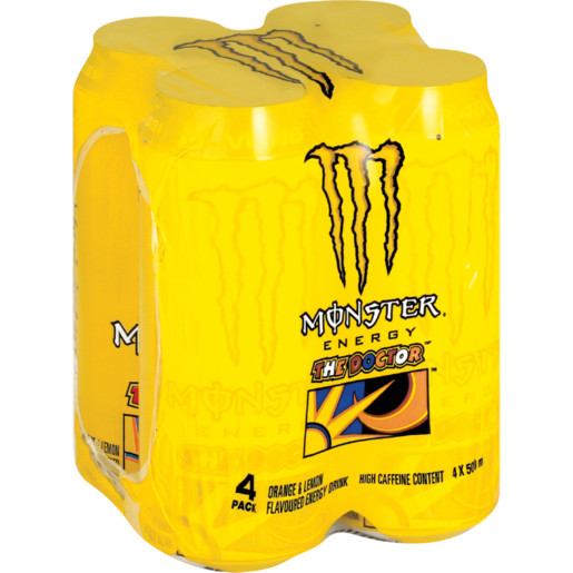 Monster The Doctor Energy Drink Cans 4 x 500ml