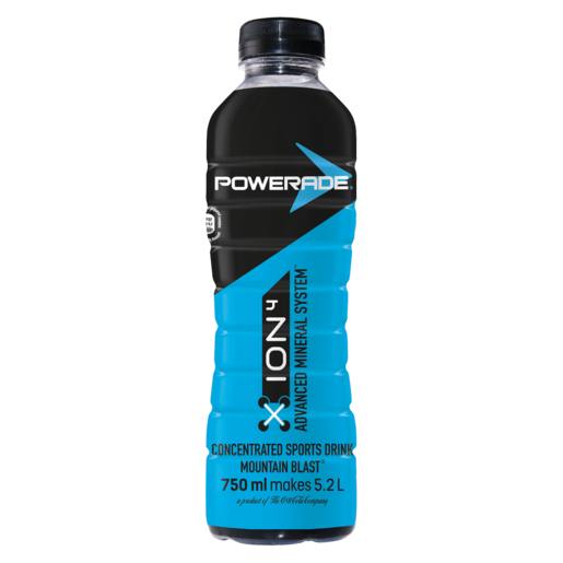 Powerade Ion4 Mountain Blast Sports Drink Concentrate 750ml