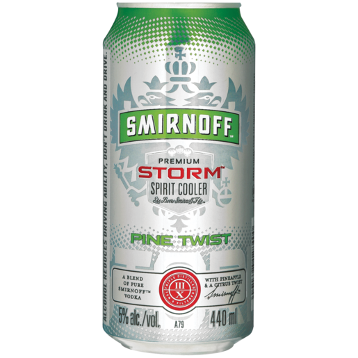 Smirnoff Storm Pine Twist Flavoured Spirit Cooler Can 440ml