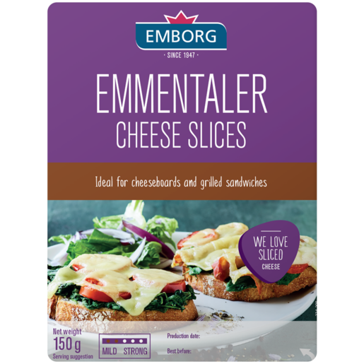 Emborg Sliced Emmental Cheese Slices 150g