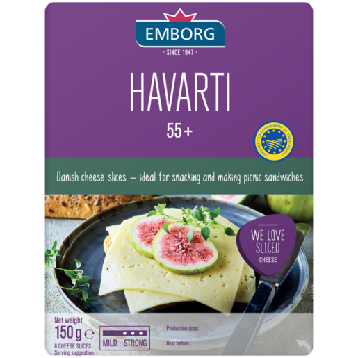 Emborg Havarti Cheese Slices 150g