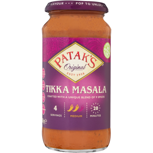 Patak's Medium Tikka Masala Cook-In Sauce 450g