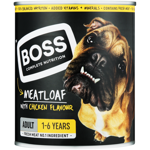 Boss Chief's Chicken Flavoured Dog Food Can 820g