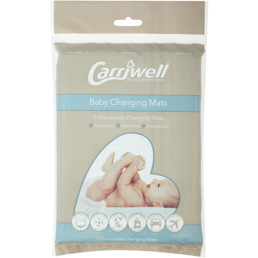 Carriwell Baby Changing Mat 5 Pack