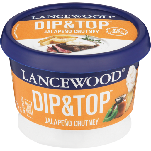 LANCEWOOD Dip & Top Fresh Jalapeño Chutney Flavoured Dip 175g