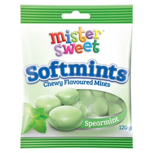 Mister Sweet Spearmint Flavoured Soft Mints 120g