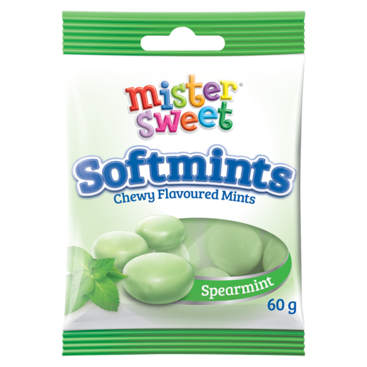 Mister Sweet Spearmint Flavoured Softmints 60g