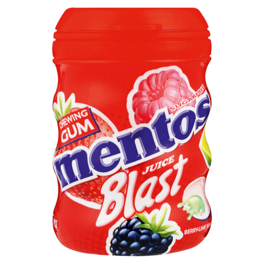 Mentos Sugar Free Strawberry Flavoured Shewing Gum 35 Pack
